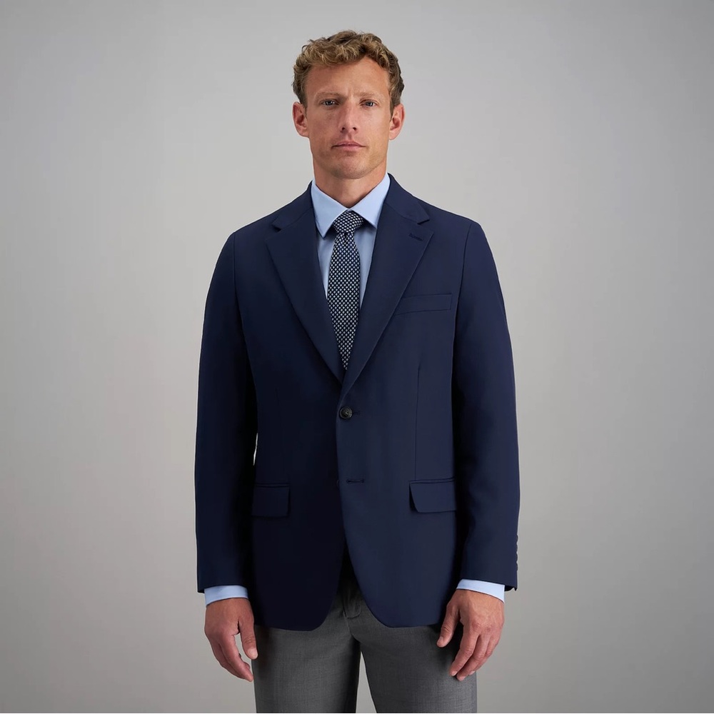 Haggar Men's Tailor-Fit Sports Coat in Indigo